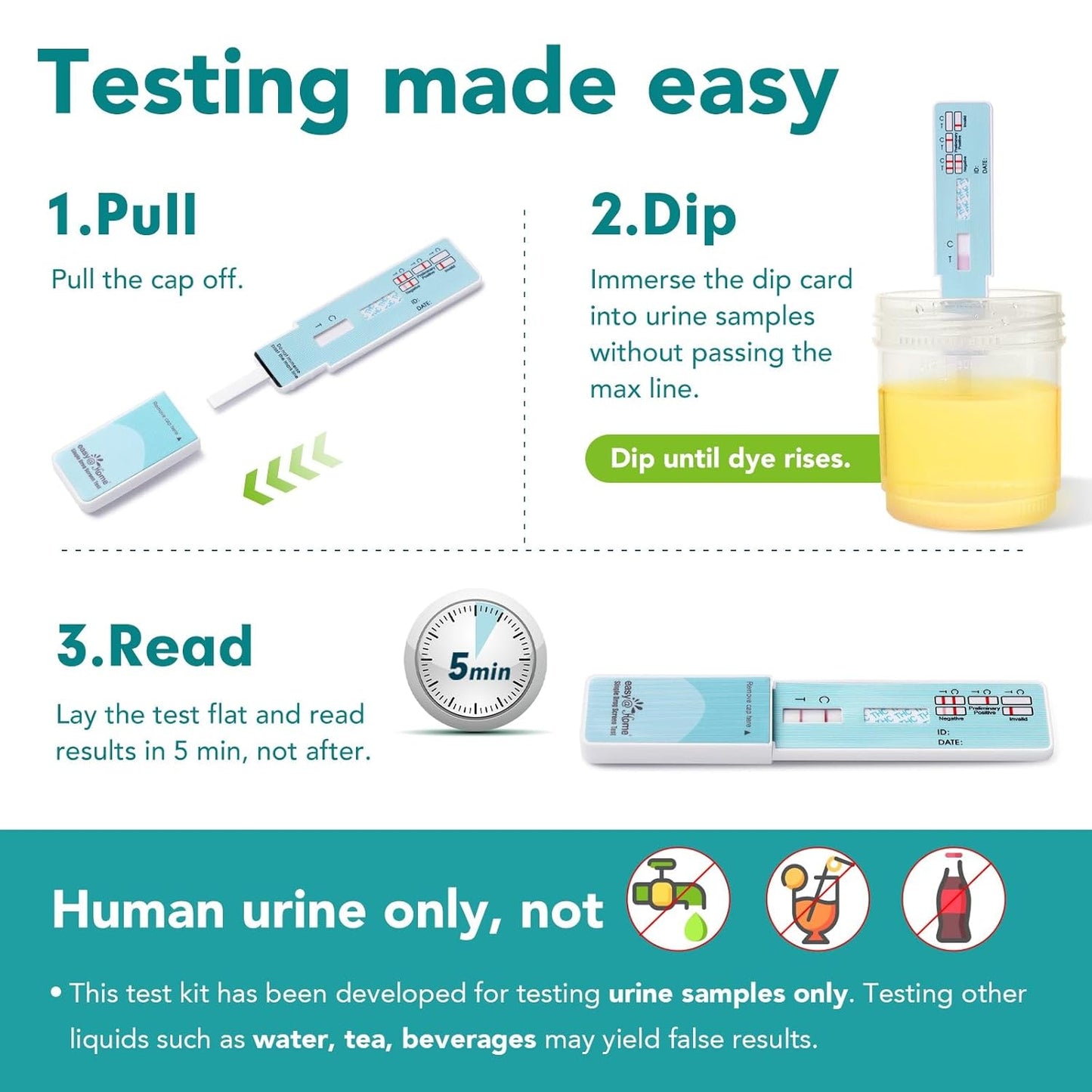 Prueba De Detección De Drogas Antidoping 15 Test