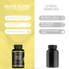 Nuboost Maca Blend - 1000 mg 200 cápsulas - Maca Peruana - Maca Negra, Maca Roja y Maca Amarilla con Pimienta Negra - Maca en polvo encapsulado - Sin OMG, Certificado USDA - MADE IN USA.