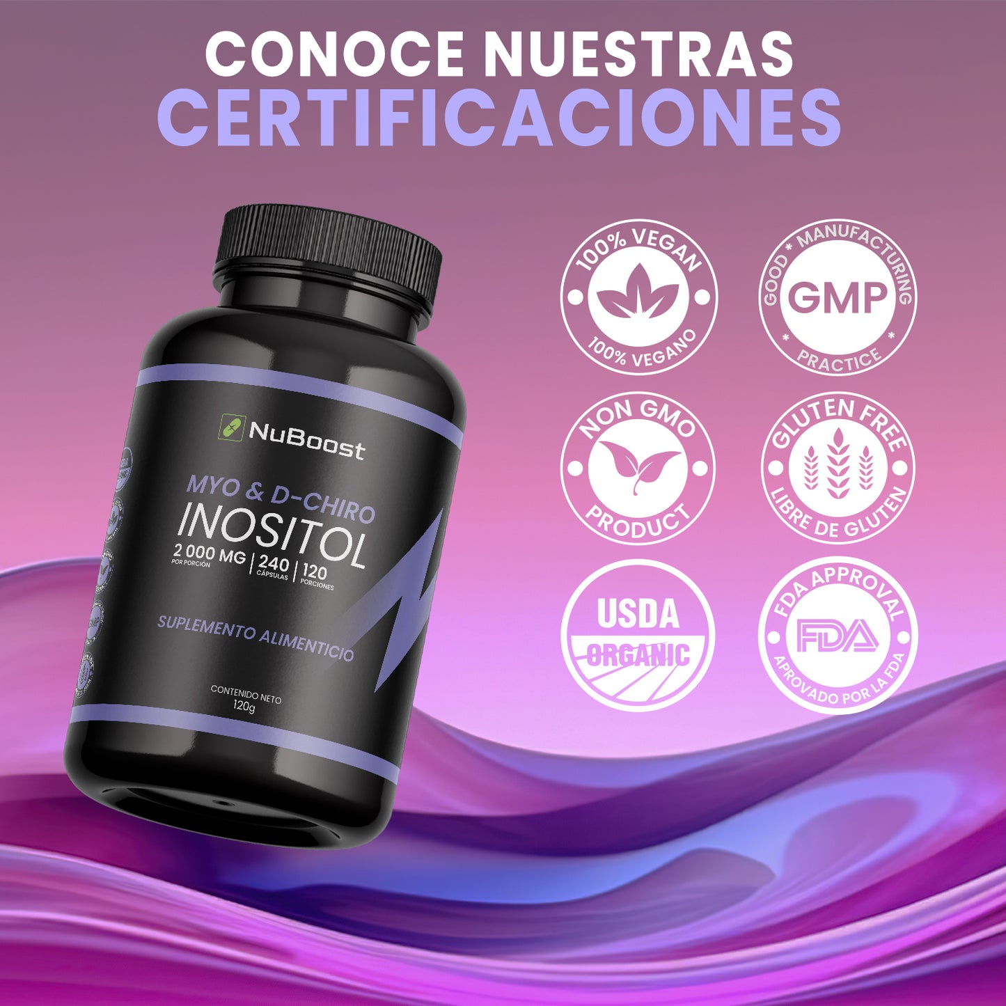 Myo Inositol NuBoost 240 cápsulas