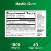 Jarrow Formulas Mastic Gum 1000mg 60 Caps - Confort Digestivo - Intestinal - Equilibrio Ácido - Hecho en USA