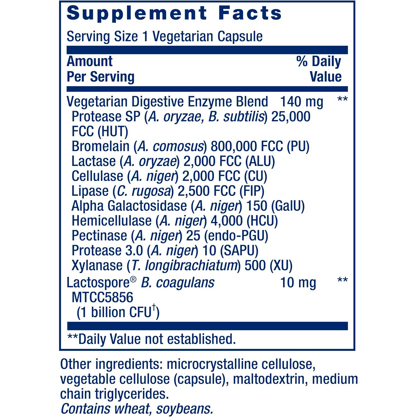 Enzimas y probióticos superdigestivos mejorados- 60 cápsulas vegetarianas