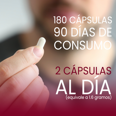 Resveratrol 1000 Mg Puro 180 Cápsulas, 2 Cápsulas por porción